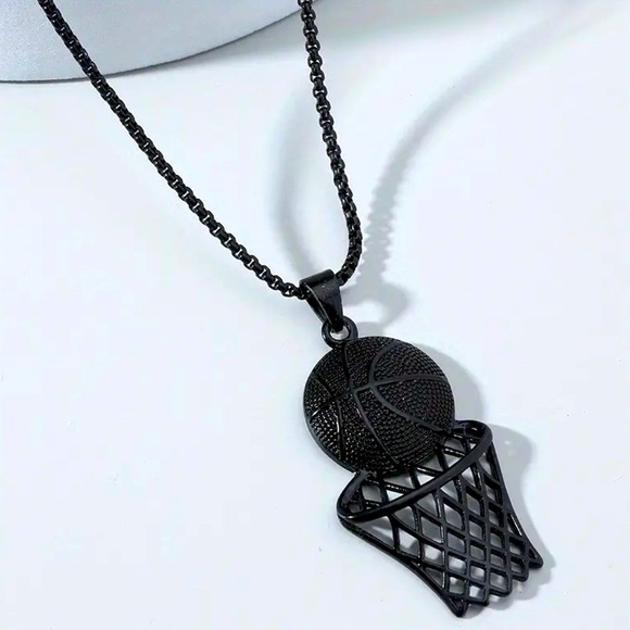 basketball Other - New basketball hoop & ball player necklace hip hop sporty cool trendy design XL